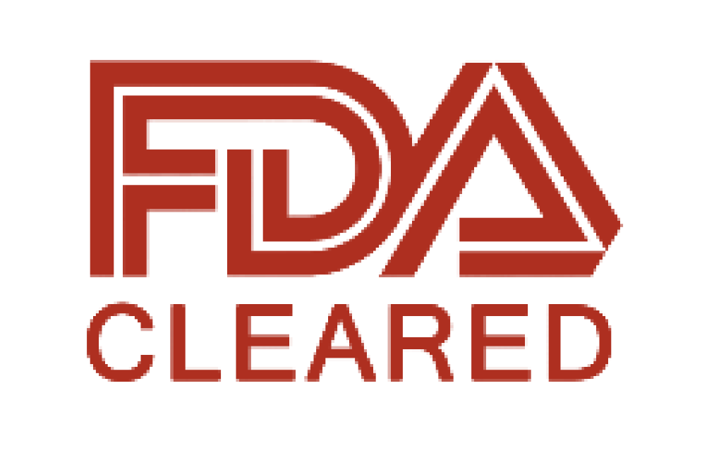 Text reading “FDA Cleared”