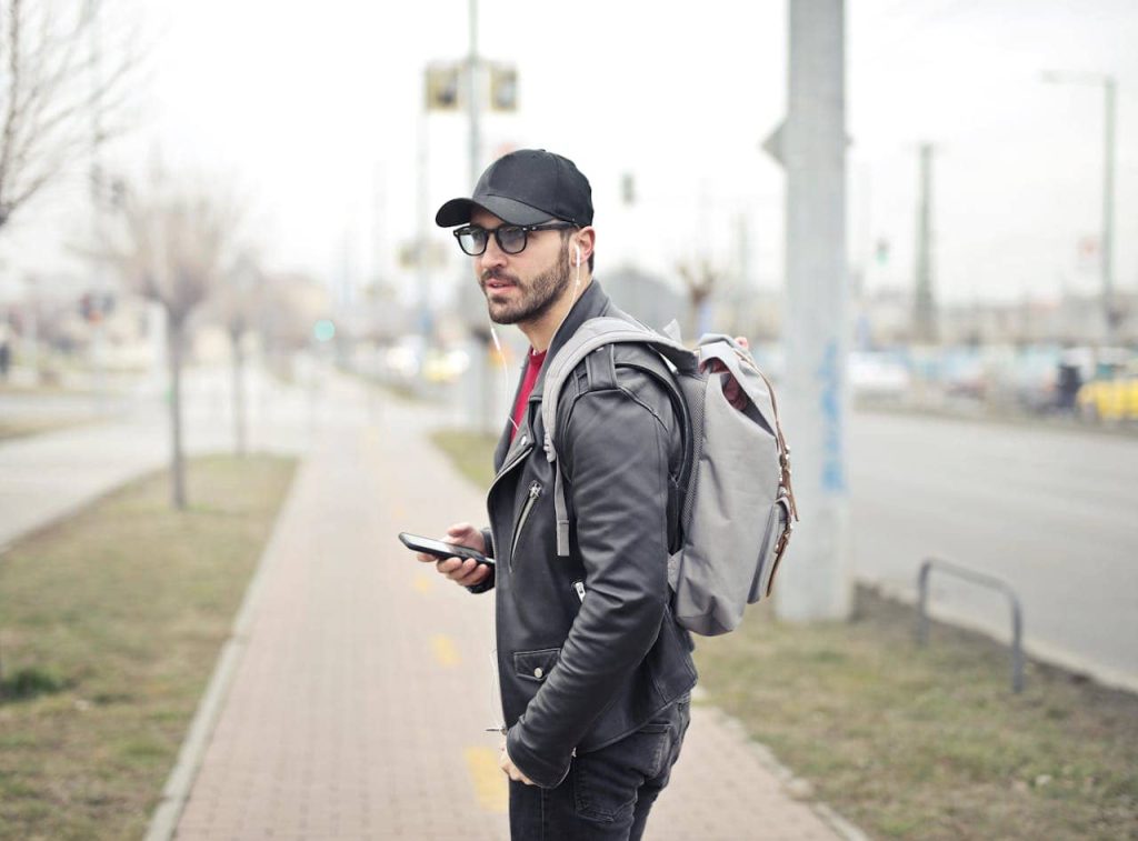 Man wearing a baseball cap